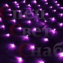 Светодиодная гирлянда "Сетка" 1,2 х 1,1 м Фиолетовая Внутренняя