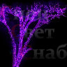 Гирлянда на дерево "Спайдер" 9 x 20м Фиолетовая