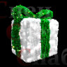 Светодиодная фигура "Новогодний подарок" 100 см х 70 см х 70 см Зеленая лента