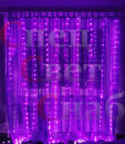Светодиодный занавес "Дождь". Фиолетовое свечение. 2 м х 3 м