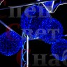 Светодиодная фигура к Новому году Новогодний шар 30 cм Фиолетовый, Синий 2 шт