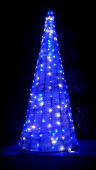 Светодиодная ель каркасная-М 3 м Синяя