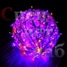 Светодиодная фигура к Новому году Новогодний шар 30 cм Фиолетовый