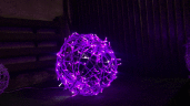 Светодиодная фигура к Новому году Новогодний шар 30 cм Фиолетовый