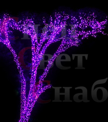 Гирлянда на дерево "Спайдер-Супер" 6 x 10м Фиолетовая