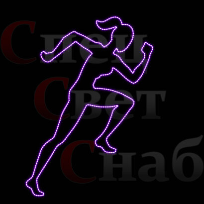Световая фигура уличная декорация "Спортсмен-6"