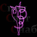 Световая фигура уличная декорация "Спортсмен-8"