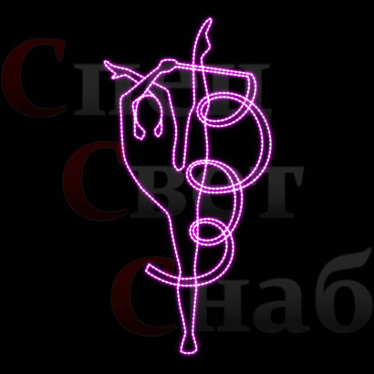 Световая фигура уличная декорация "Спортсмен-8"