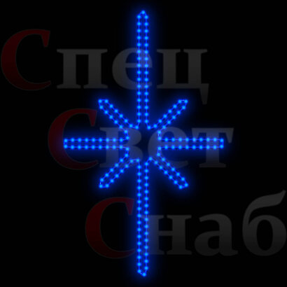 Светодиодная макушка Полярная звезда Синяя 2м 