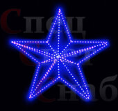 Макушка Звезда белая синяя 0,55м