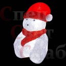 Фигура уличная светодиодная «Медвежонок в шапке» 0.5м