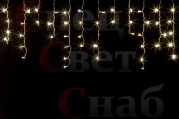 Светодиодная гирлянда "бахрома ТЕПЛАЯ белая" 3x0,6м СПП