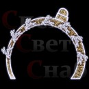 Новогодняя Арка "Шар" 3 х 3.5 м Летящие олени 7