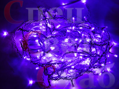 Светодиодная гирлянда "Бахрома" Фиолетовая СПП Мерцающая 3х0,6м