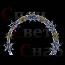 Новогодняя световая арка Снежинки на кольце М3