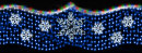 Ограждение светодиодное "Снежный занавес Мульти" 4м x 1,5м